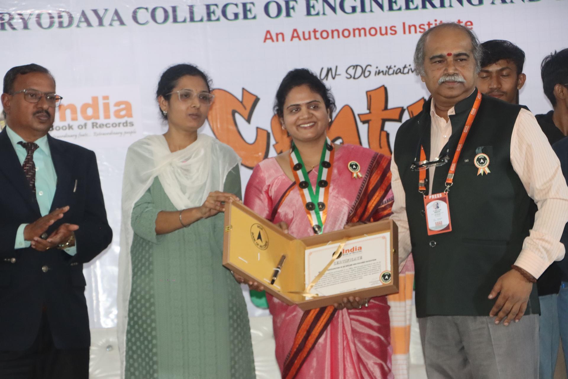 India Book of Records Certificate - Central India Hackathon 3.0